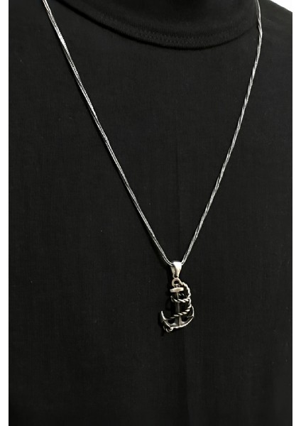 Çapa Gümüş Erkek Kolye fiyatları