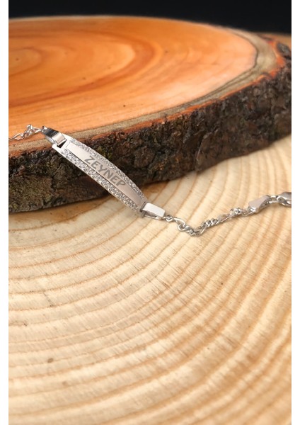 İsimli Taşlı Plaka Gümüş Çocuk Künye fiyatları