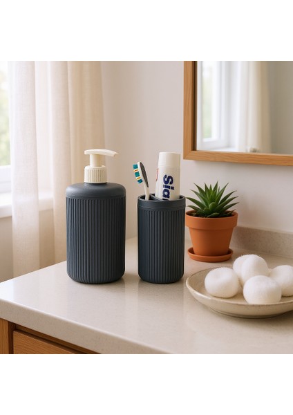 2'li Sabunluk Banyo Seti Antrasit modelleri