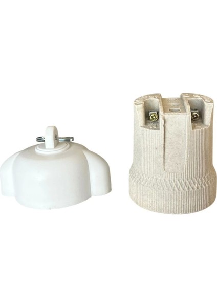 Porselen Bahçe Duyu E27 Su Geçirmez Dış Mekan Vidalı Yağmur Duyu (250V-4A) 10 Adet modelleri