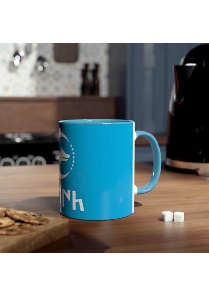 Göktürkçe Türk Yazılı Kupa Bardak