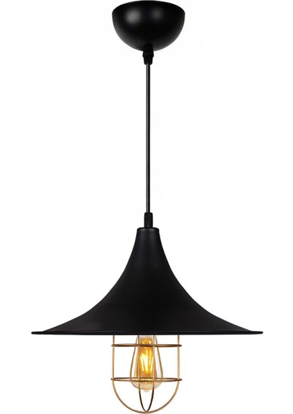 Rustik Metal Sarkıt Avize Siyah | Endüstriyel ve Vintage Tavan Aydınlatması | Mutfak - Kafe Dekoru fiyatları