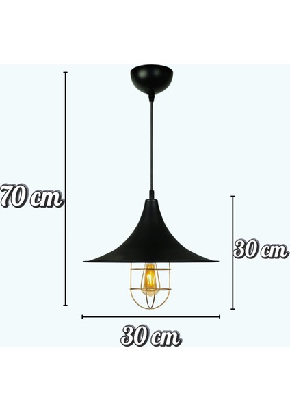 Rustik Metal Sarkıt Avize Siyah | Endüstriyel ve Vintage Tavan Aydınlatması | Mutfak - Kafe Dekoru modelleri