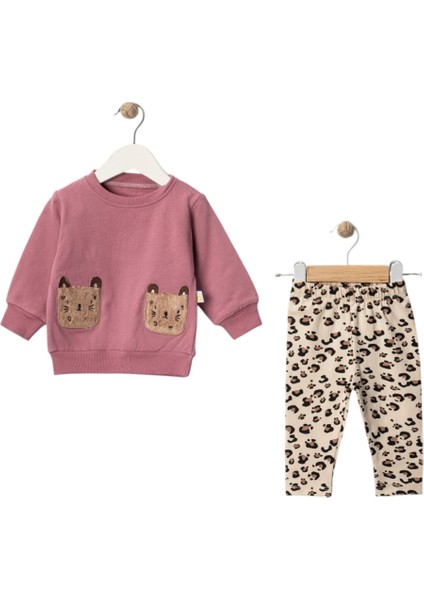 Tavşan Cepli Ikili Kız Takım