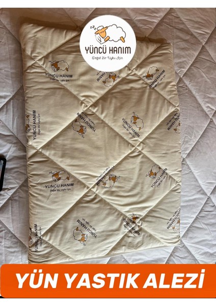 Kuzu Yünü Dolgulu Kapitoneli Yastık Alezi , Doğal Pamuk Kumaş 50X70 cm (2 Adet) fiyatları