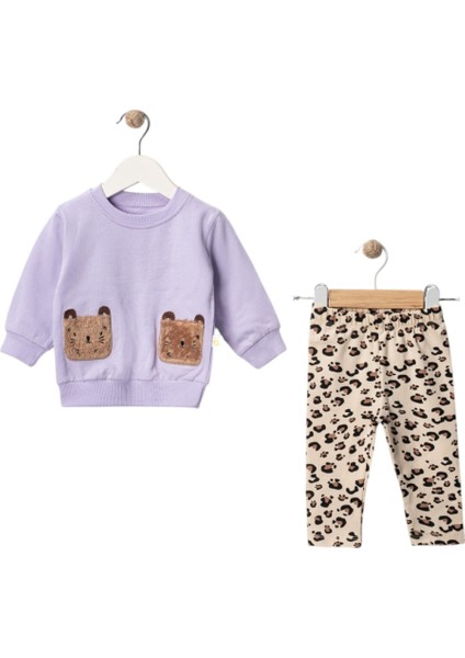 Tavşan Cepli Ikili Kız Takım