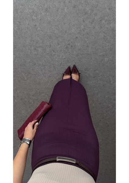 Kemerli Mürdüm Etek fırsatları