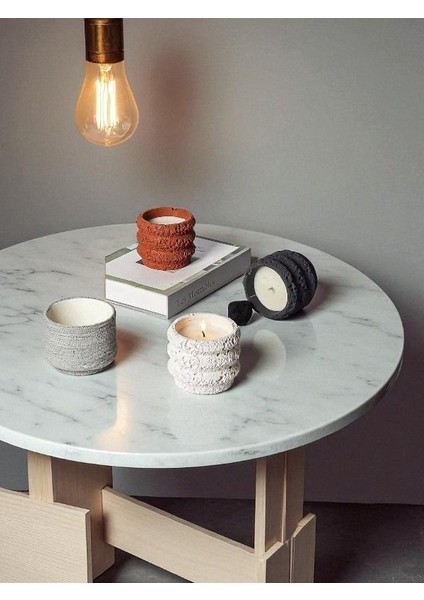 5'li Ay Yüzey Kendinden Desenli Pinterest Mum Set modelleri