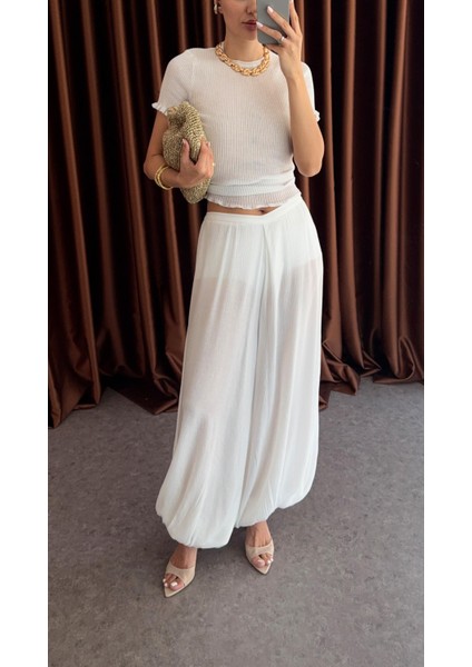 V Kesim Beyaz Şalvar modelleri