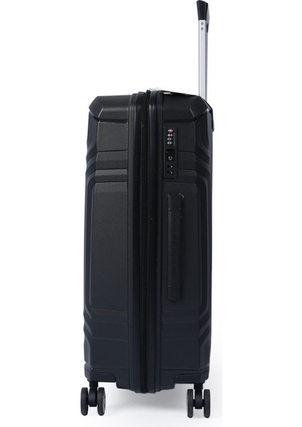 Unisex Tekerlekli Kırılmaz Büyük Boy Siyah Valiz Trolley Valiz Ccs modelleri