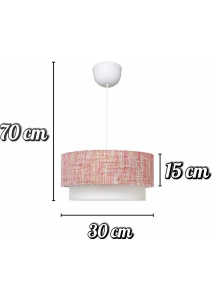 Natural Kumaş Sarkıt Avize | Modern ve Doğal Tavan Aydınlatması | Salon - Yatak Odası - Kafe modelleri