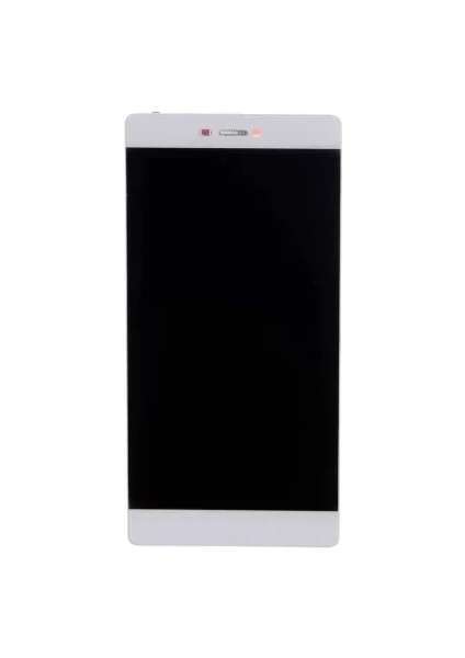 Huawei Uyumlu P8 Lite LCD Ekran Beyaz Çıtalı
