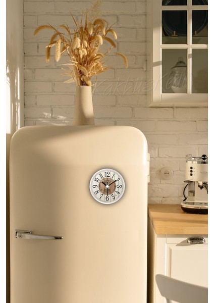 Mıknatıslı Buzdolabı Saati 11 cm | Kiely