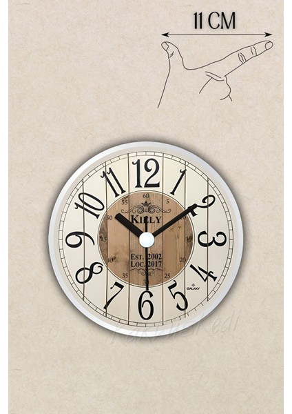 Mıknatıslı Buzdolabı Saati 11 cm | Kiely fiyatları