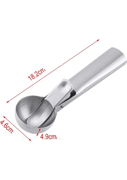 Inox 5 cm Dondurma Kaşığı - Karpuz Kurabiye Köfte Helva Porsiyonlama 722040 modelleri