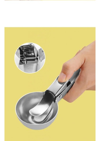 Inox 5 cm Dondurma Kaşığı - Karpuz Kurabiye Köfte Helva Porsiyonlama 722040 fırsatları