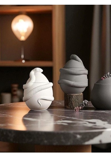 2'li Yılan Desenli Pinterest Mumluk, Bohem Tütsülük (Içi Boş) fırsatları