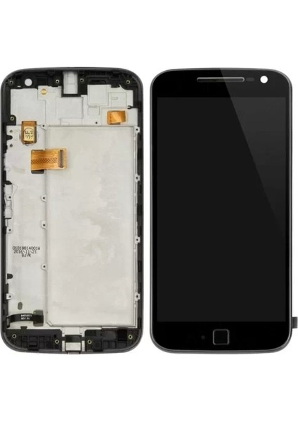 Motorola Uyumlu Moto G4 Plus LCD Ekran Siyah Çıtalı