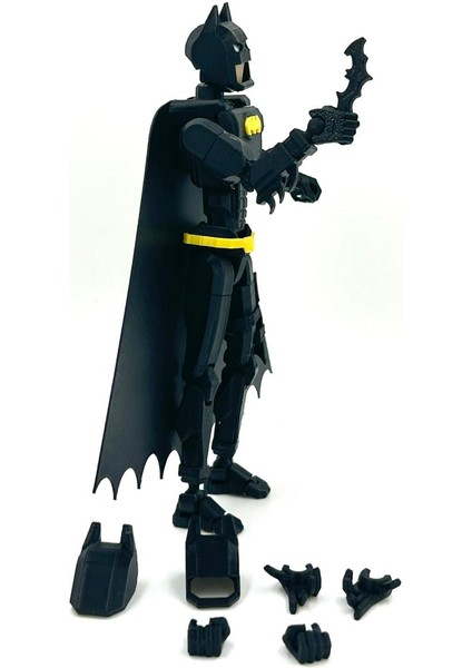 Dummy Batman Figür 14 cm – 2 Ekstra Maske, Batarang & 3 Farklı El Modeli – Koleksiyon Oyuncak fırsatları