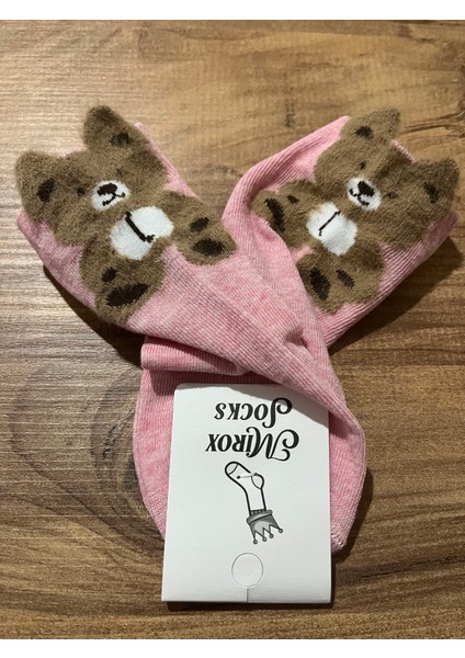 4 Adet Pamuklu Ayıcık Desenli Patik Çorap fırsatları