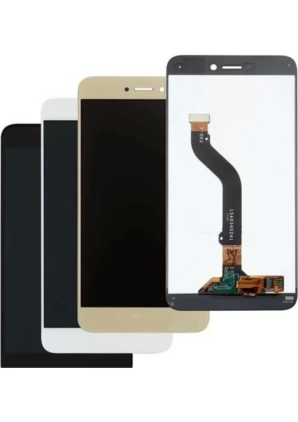 Huawei Uyumlu P9 Lite 2017 LCD Ekran Beyaz Çıtasız