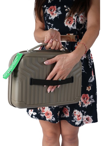 Makyaj Cantası Kadın Çantası Valiz Bej fırsatları