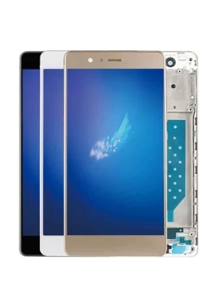 Huawei Uyumlu P9 Lite LCD Ekran Beyaz Çıtalı