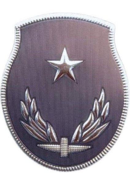 Zabıta Komiser 1 Yıldız Gögüs Arması 3D Plastik, 2025 Yeni Tip, Cırtlı, Standart Ölçü,