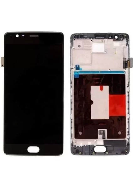 Oneplus Uyumlu 3t LCD Ekran Siyah Çıtalı