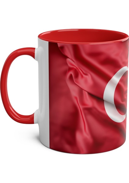 Türk Bayrağı Desenli Baskılı Kupa modelleri