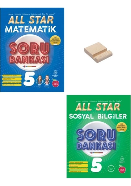 (Sınıf: 5) All Star Matematik ve Sosyal Bilgiler Soru Bankası (Telefon Tutucu)