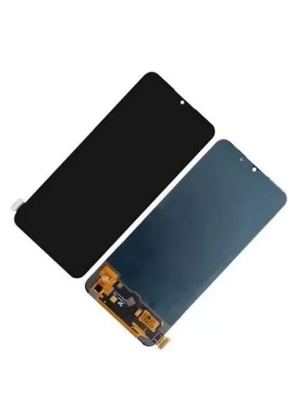 Oppo Uyumlu A91 LCD Ekran Siyah Çıtasız OLED