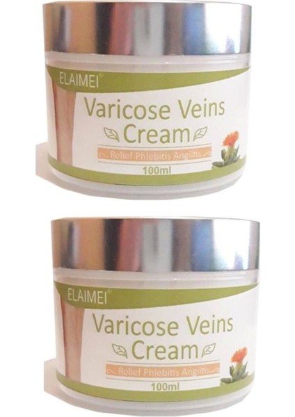 Spider Varicose Veins Varis Diz Bacak Ayak Bakım Kremi 2 Adet X 100 ml