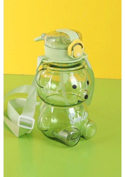 Mile Ayıcık 800ML Su Matarası Su Şişesi Suluk Bpa Içermez Suluk (Sticker Hediyeli)