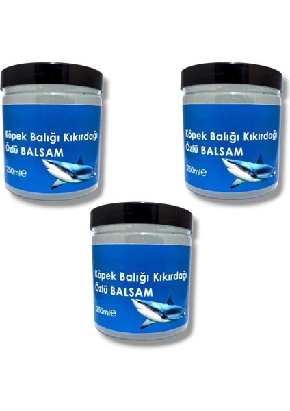 Köpek Balığı Kıkırdağı Özlü Vücut Ağrılarınız İçin Etkili Balsam 250 ml - 3 Adet