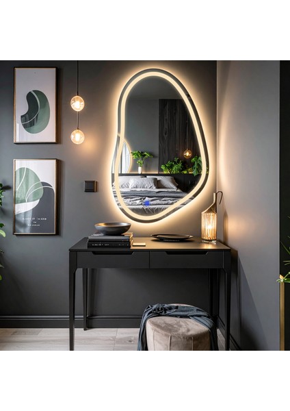 Vornel Günışığı Led'li Lazer Kumlamalı Lavabo & Banyo Aynası (Dokunmatik Sensörlü) fiyatları