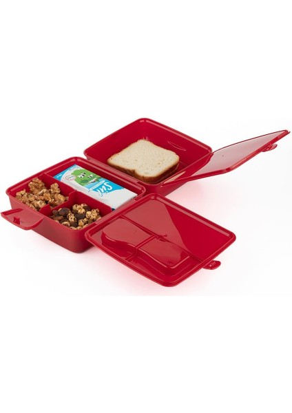 Galatasaray Plastik Aslan Baskılı Plastik Matara 500 ml + Beslenme Kabı 4 Bölmeli Çatal Kaşıklı modelleri