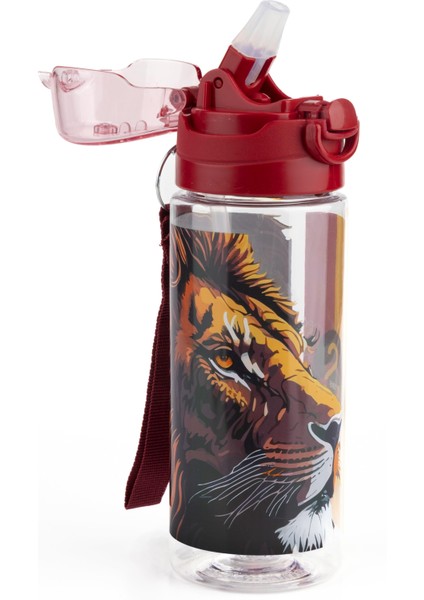 Galatasaray Plastik Aslan Baskılı Plastik Matara 500 ml + Beslenme Kabı 4 Bölmeli Çatal Kaşıklı indirimleri