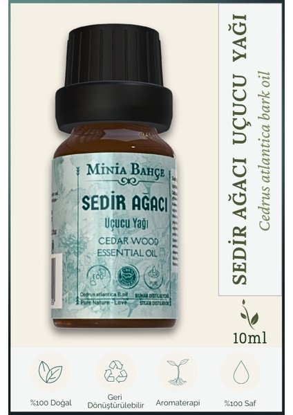 Sedir Ağacı Uçucu Yağı, %100 Saf, 10 ml