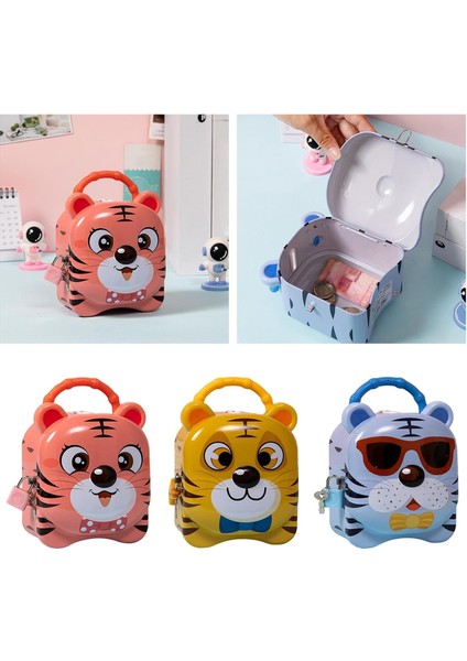 Sevimli Çocuk Kumbara Kilitli Metal Para Kumbarası Büyük Boy modelleri