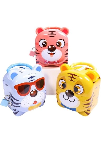 Sevimli Çocuk Kumbara Kilitli Metal Para Kumbarası Büyük Boy fırsatları