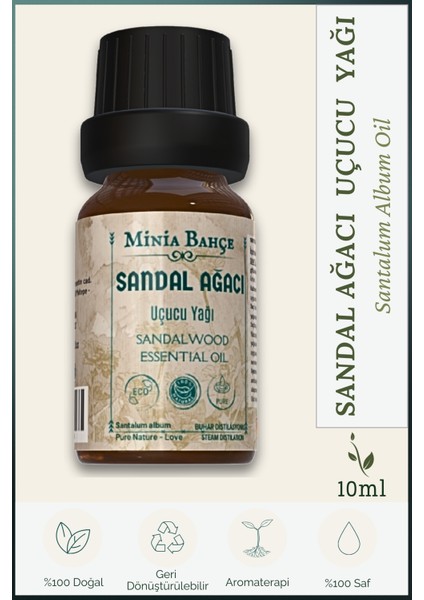 Sandal Ağacı Uçucu Yağı , %100 Saf, 10ML
