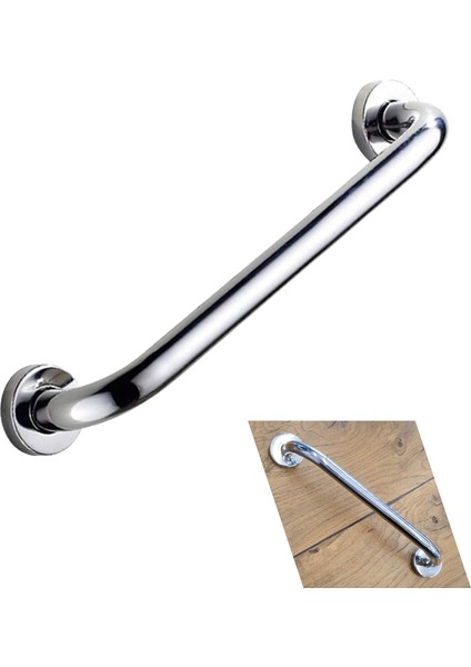 ​​​​​​​duşakabin Içi Yaşlı ve Bedensel Engelli Tutunma Aparatı | 9X30 cm Krom Metal Tutma Barı | Güvenli Dayanıklı Tasarım | Otel Buklet Serisi
