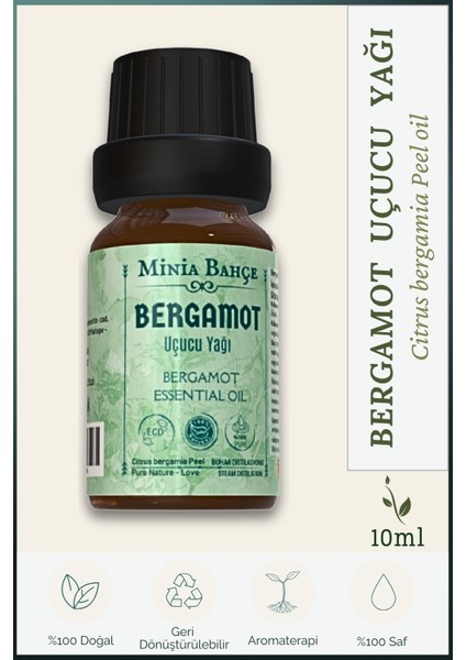 Bergamot Uçucu Yağı, %100 saf, 10ml
