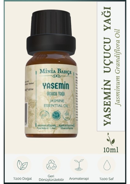 Yasemin Uçucu Yağı, % 100 Saf ve Doğal 10 ml