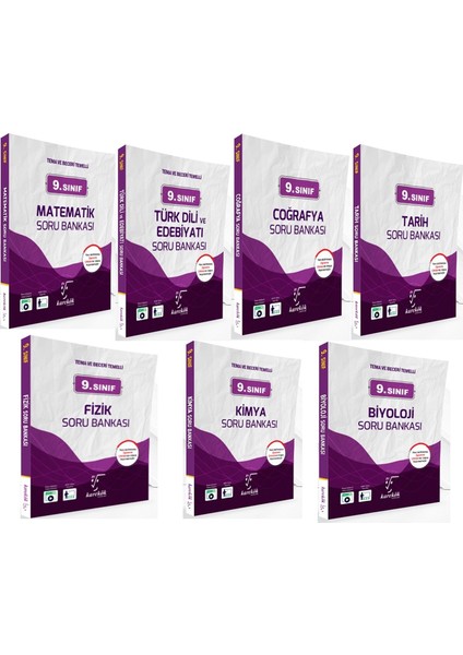 Karekök Yayınları 9. Sınıf Soru Bankası Seti 7 Kitap