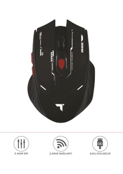 Tm-20 Çift Modlu Kablosuz Oyuncu Mouse Fare