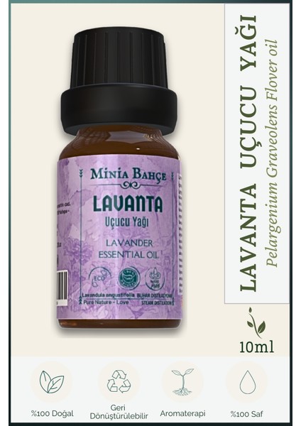 Lavanta Uçucu Yağı, %100 saf, 10ml