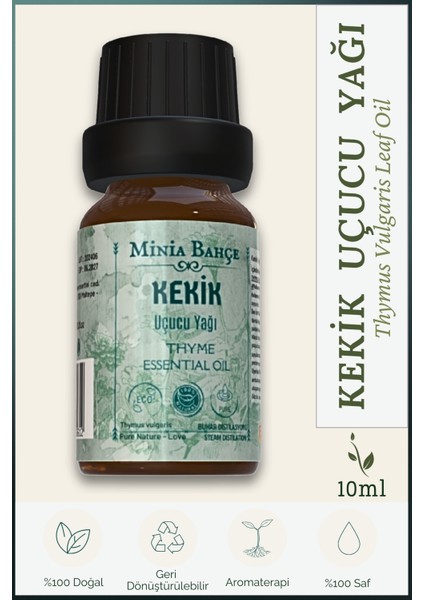 Kekik Uçucu Yağı, %100 saf, 10ml