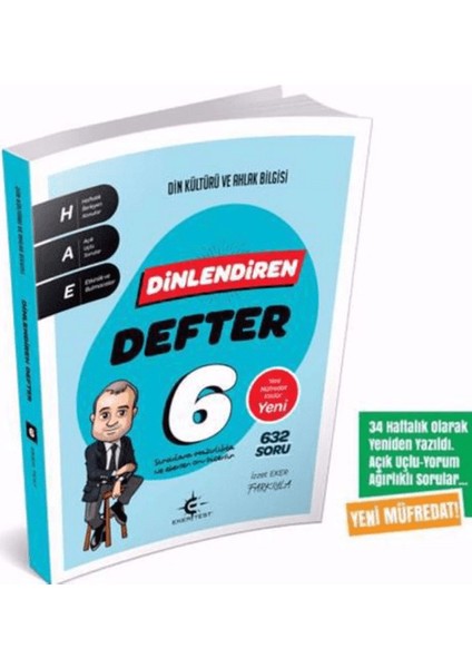 6. Sınıf Dinlendiren Defter